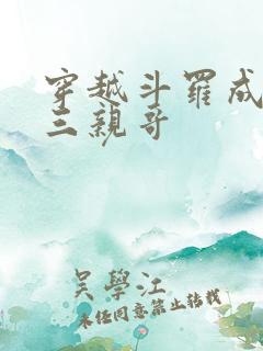 穿越斗罗成为唐三亲哥