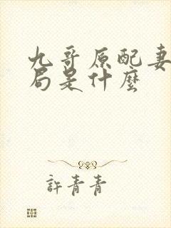 九哥原配妻子结局是什么