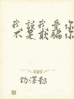 我说我爱你真的不是欺骗你的心是什么歌