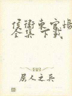 侯卫东官场笔记全集 下载