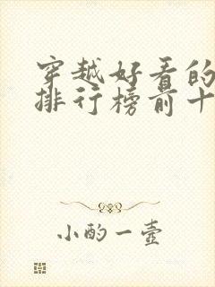 穿越好看的小说排行榜前十名有哪些