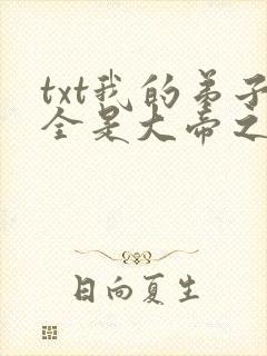 txt我的弟子全是大帝之资