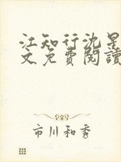 江知行沈星茴全文免费阅读最新章节