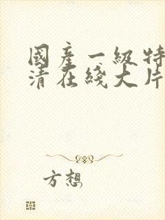 国产一级特黄高清在线大片