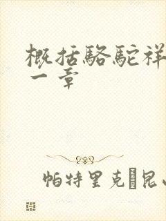 概括骆驼祥子每一章