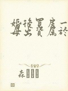 婚后买房一方父母出资属于夫妻共同财产吗