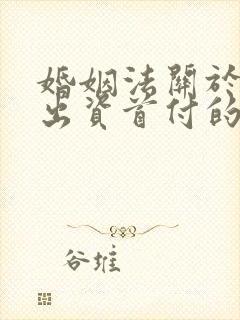 婚姻法关于父母出资首付的房产的规定