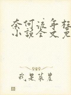 奈何流年枉情深小说全文免费阅读