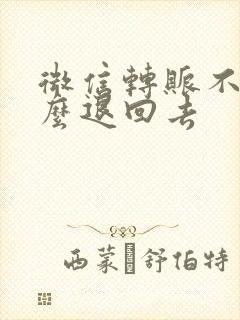 微信转账不收怎么退回去