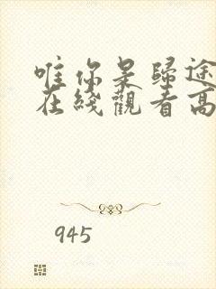 唯你是归途短剧在线观看高清