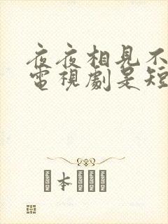 夜夜相见不识君电视剧是短剧吗