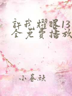 许我耀眼13集全免费播放