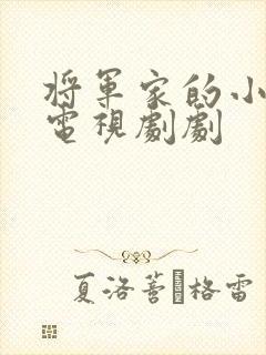 将军家的小娘子电视剧剧