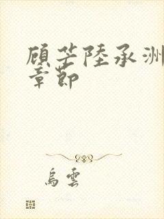 顾芒陆承洲最新章节