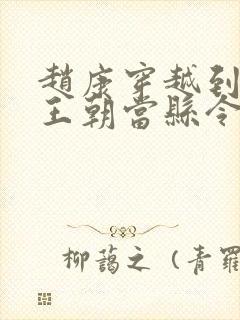 赵康穿越到大乾王朝当县令的小说