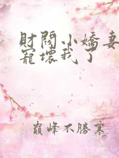 财阀小娇妻叔你宠坏我了