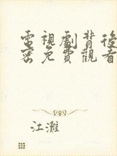 电视剧背后的秘密免费观看全集