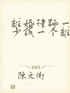 离婚律师一般多少钱一个离婚官司