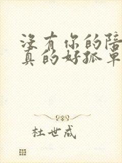 没有你的陪伴我真的好孤单下一句