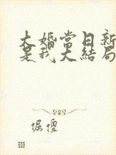 大婚当日新娘不是我大结局