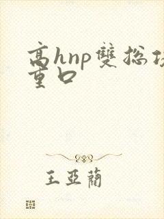 高hnp双总攻重口