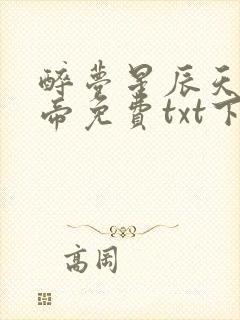 醉梦星辰天武神帝免费txt下载