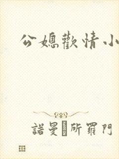 公媳欢情小说