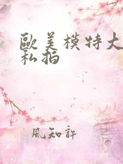 欧美模特大尺度私拍