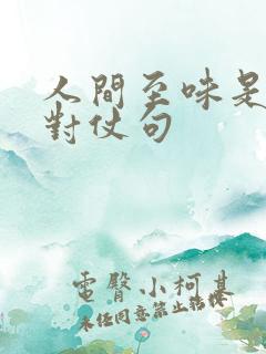 人间至味是清欢对仗句