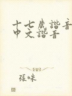 十七岁谐音歌词中文谐音