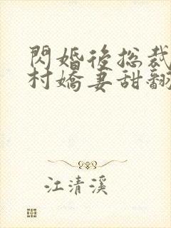 闪婚后总裁的农村娇妻甜翻了全集