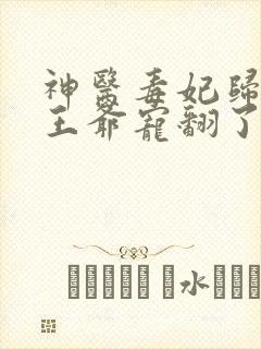 神医毒妃归来,王爷宠翻了