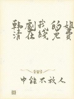 韩剧我的姐姐高清在线免费观看