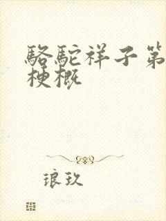 骆驼祥子第五章梗概