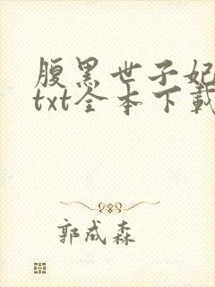 腹黑世子妃日常txt全本下载