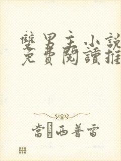 双男主小说全文免费阅读推荐