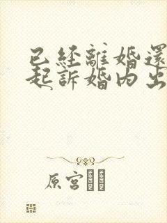 已经离婚还可以起诉婚内出轨赔偿吗