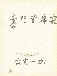 豪门首席宠妻如命