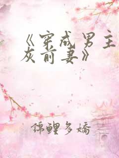 《穿成男主的炮灰前妻》