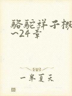 骆驼祥子概括1~24章