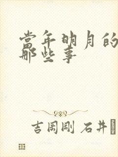 当年明月的明朝那些事