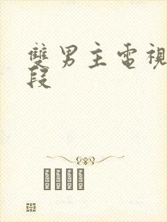 双男主电视剧片段