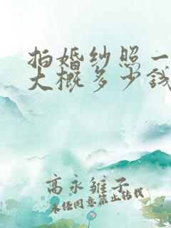 拍婚纱照一般的大概多少钱