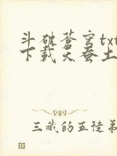 斗破苍穹txt下载天蚕土豆