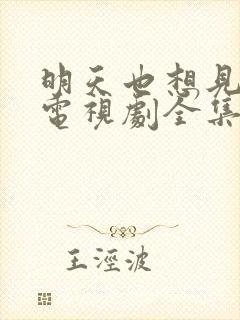 明天也想见到你电视剧全集免费观看