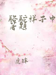 骆驼祥子中考名著题