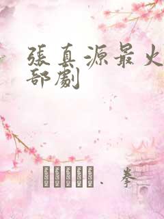 张真源最火的三部剧