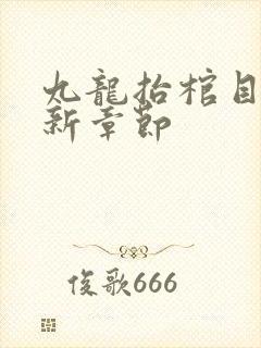 九龙抬棺目录最新章节