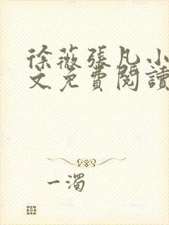 徐薇张凡小说全文免费阅读