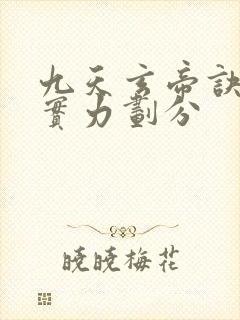 九天玄帝诀等级实力划分